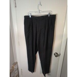 Brioni Mens IT 56 R US 40 Wool Dress Pants Charcoal Pleated Trousers Italy
